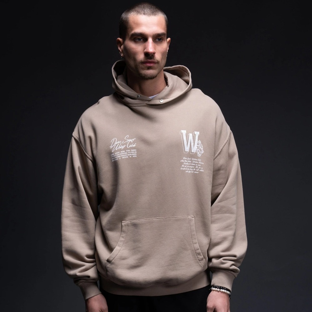 Darc Sport Our Mark Pierce Hoodie Taupe Size Large NWT - Picture 3 of 5